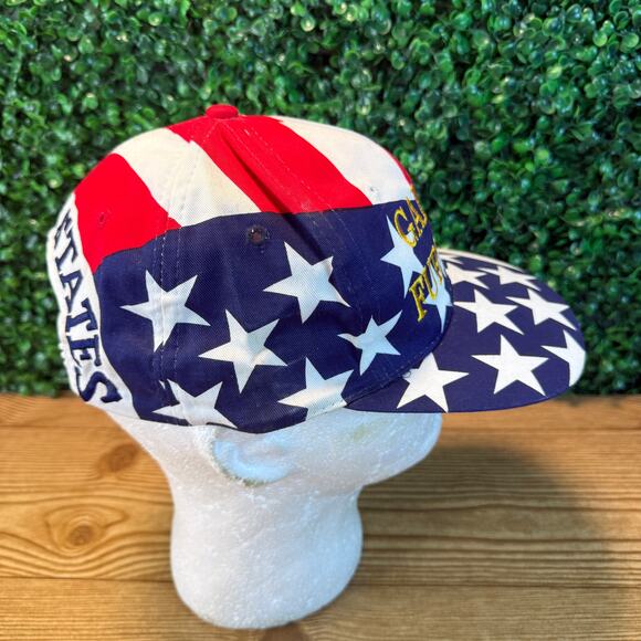Vintage 1994 Gallery Furniture United States Olympic Hat Cap US Map One Size - Picture 4 of 8